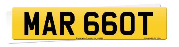 Registration number MAR 660T